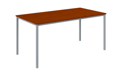 JPT 160 Jídelní stůl 1600 x 800 mm, deska třešeň šumavská / podnož stříbrná